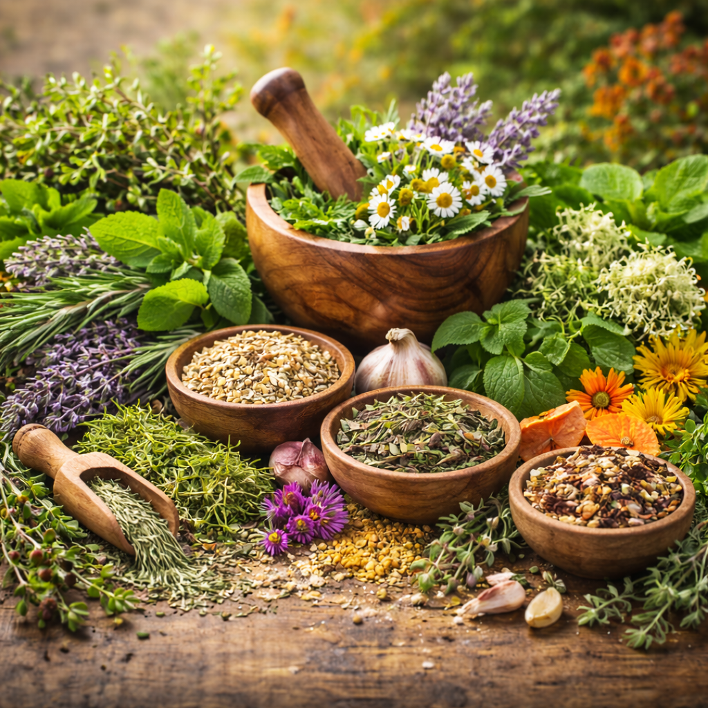 Traditionele pure kruiden 