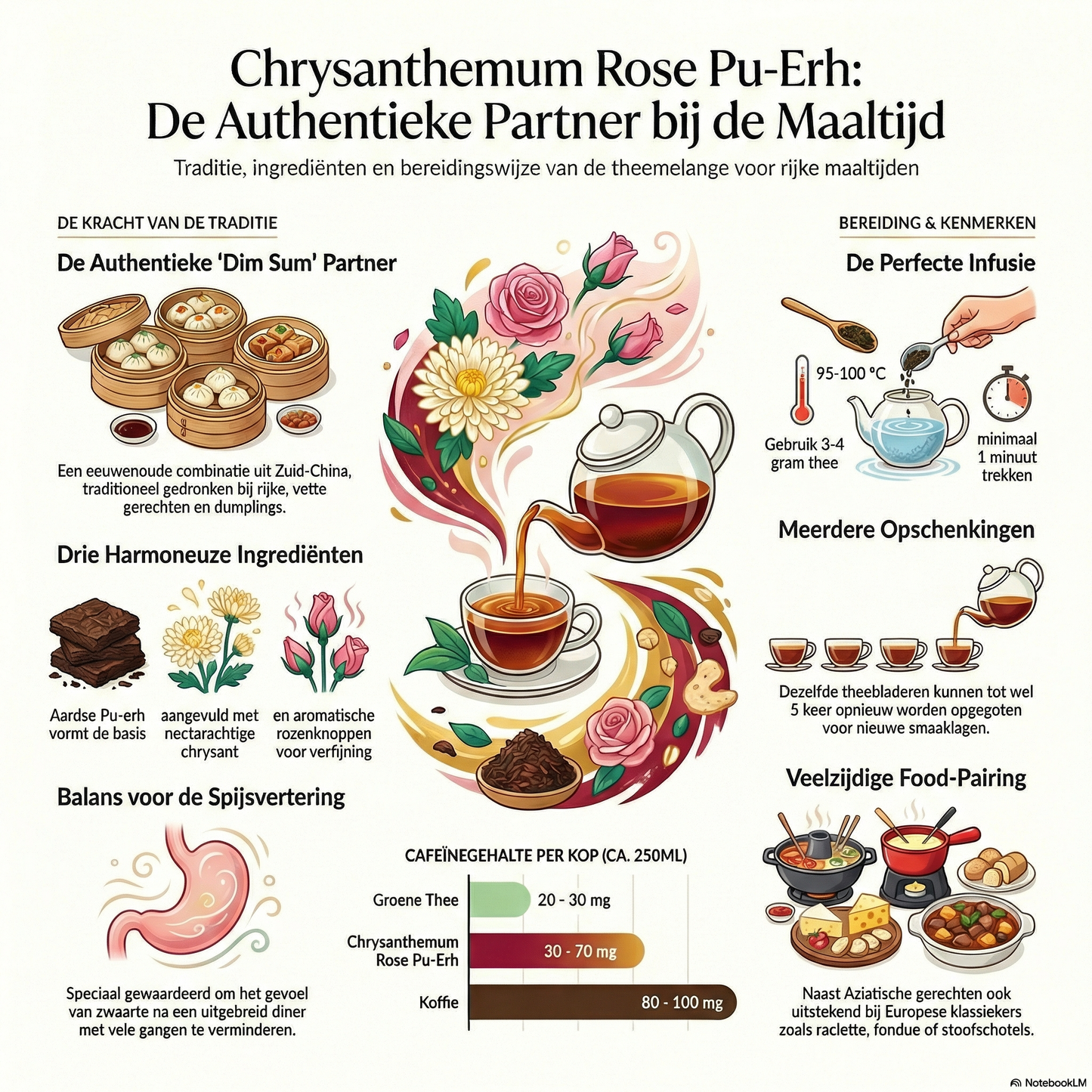 Thé Pu-Erh Chrysanthème Rose