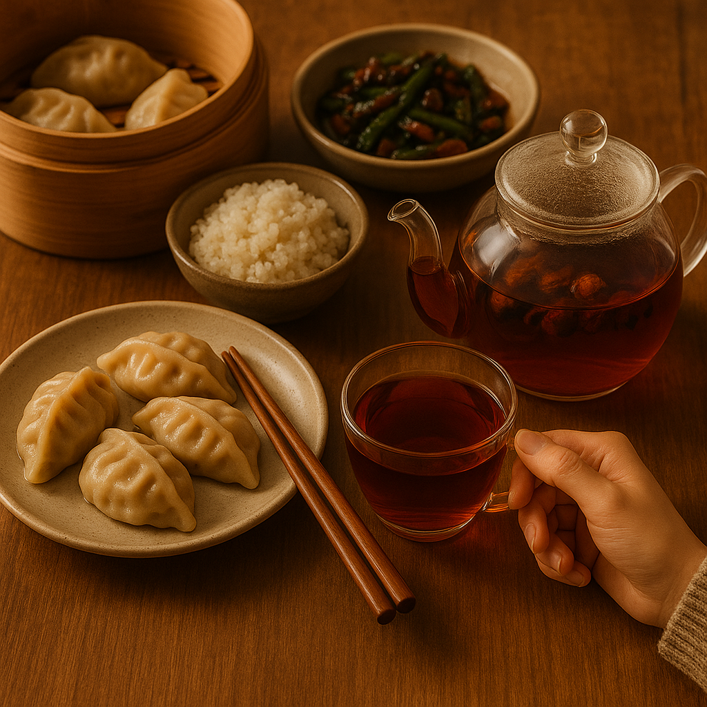Thé Pu-Erh Chrysanthème Rose