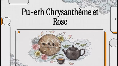 Thé Pu-Erh Chrysanthème Rose